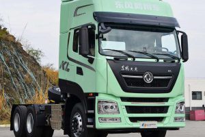 very popular model of tractor truck - Dongfeng Tianlong KL with 6x4 configuration and 490 horsepower. powerful