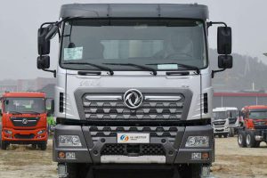A very practical dump truck - Dongfeng Tianlong KC 8*4 with a spacious cargo box and powerful engine.