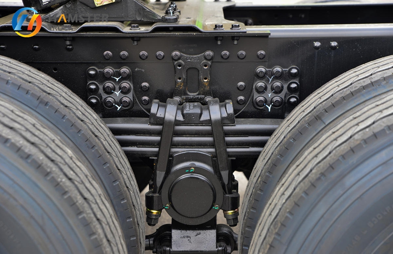 very popular model of tractor truck - Dongfeng Tianlong KL with 6x4 configuration and 490 horsepower. powerful