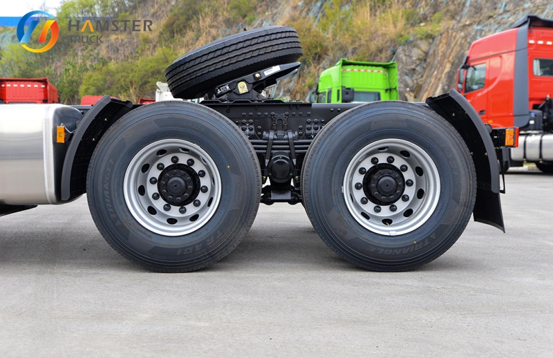 very popular model of tractor truck - Dongfeng Tianlong KL with 6x4 configuration and 490 horsepower. powerful