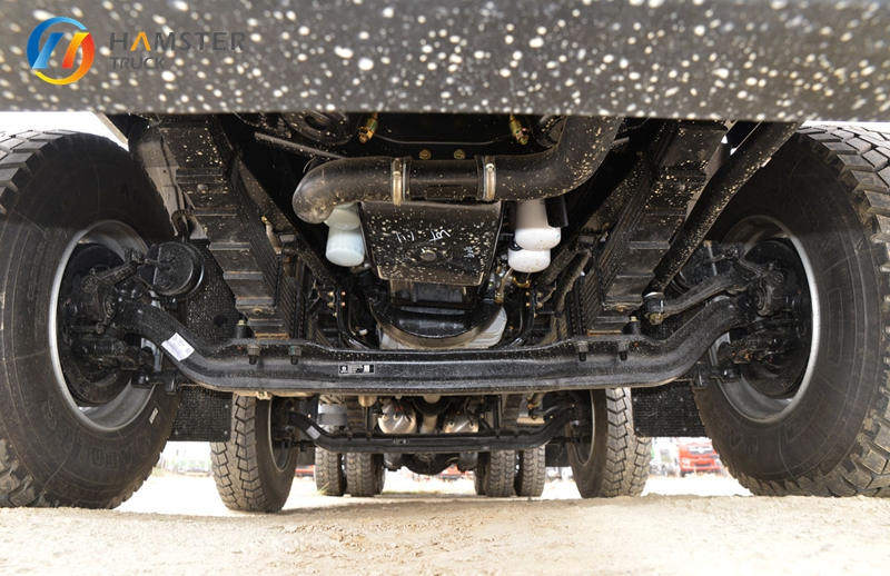 A very practical dump truck - Dongfeng Tianlong KC 8*4 with a spacious cargo box and powerful engine.