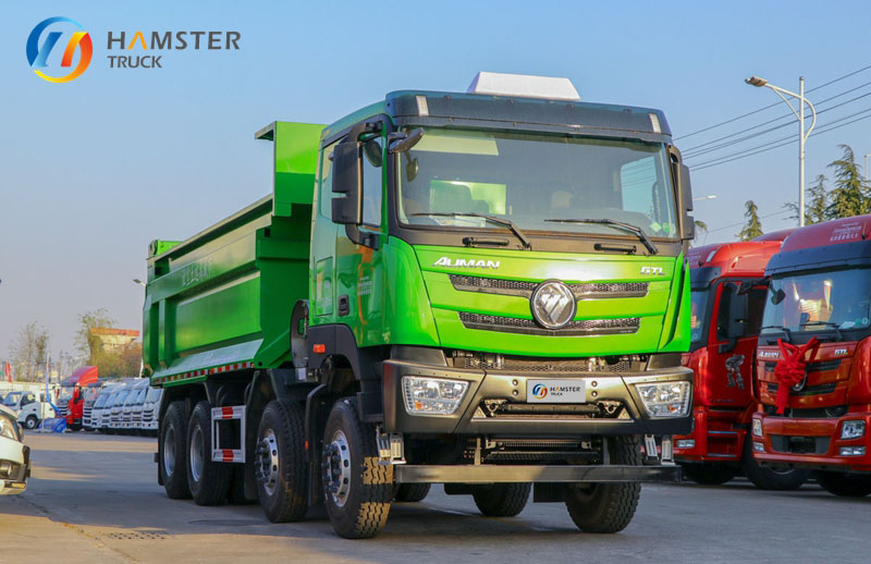 very popular 8*4 dump truck model, Foton OMEN GTL, is highly recommended. has powerful engine excellent load-bearing capacity