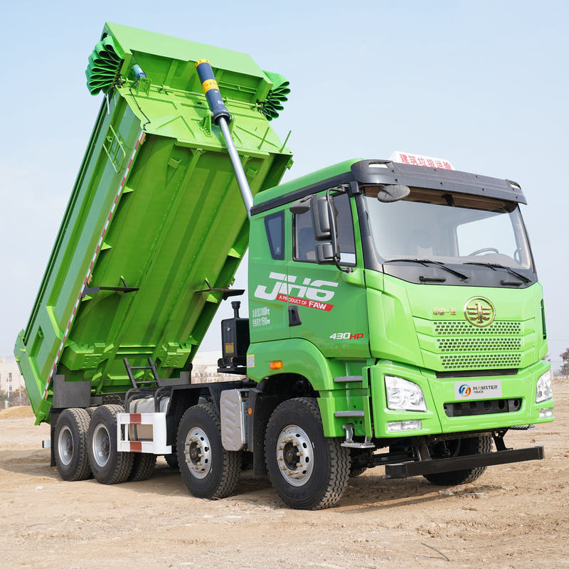JH6 8*4 type dump truck of FAW-Jiefang sells well 430 horsepower and is powerful terms power and capable carrying heavy loads