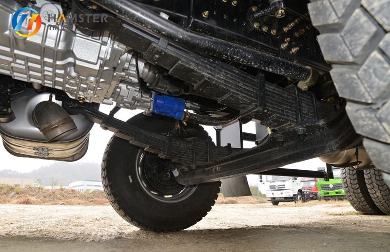 A very practical dump truck - Dongfeng Tianlong KC 8*4 with a spacious cargo box and powerful engine.
