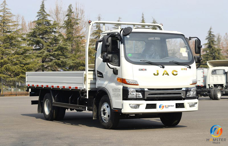 China truck JAC Shuailing E medium-sized 129 hp 4.22m single-row sideboard light truck