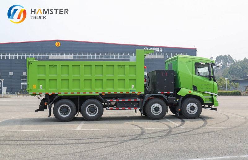The very advanced BYD electric dump truck is energy-efficient and highly effective. It represents the future trend.
