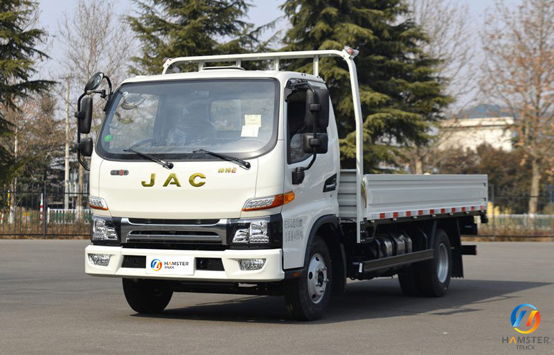 China truck JAC Shuailing E medium-sized 129 hp 4.22m single-row sideboard light truck