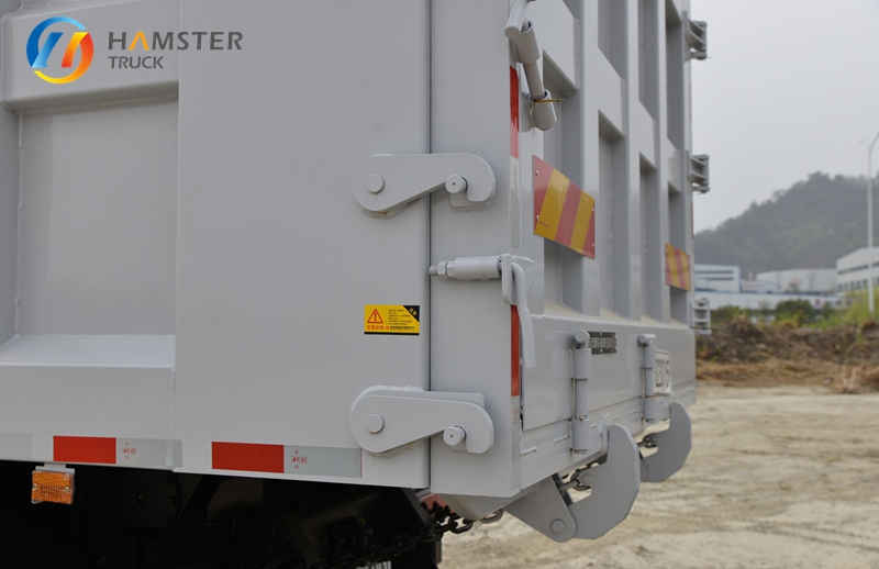 A very practical dump truck - Dongfeng Tianlong KC 8*4 with a spacious cargo box and powerful engine.